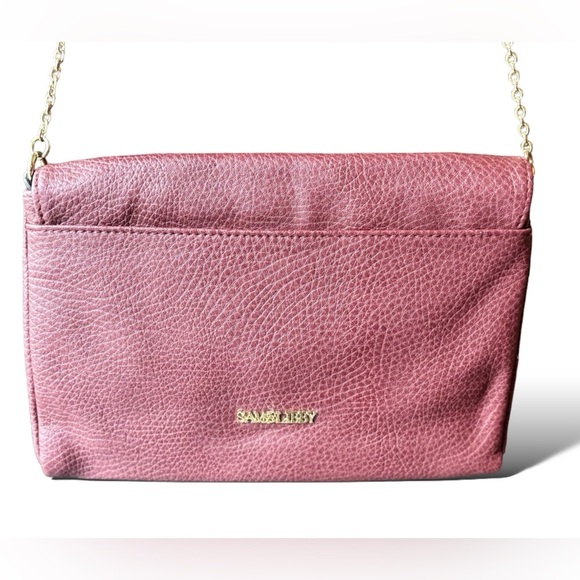 EUC- Sam & Libby Crossbody bag Maroon & Gold Embellishments - Picture 6 of 11